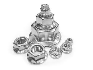 Écrous à bride hexagonale métriques 12 mm en acier inoxydable 304 classe 8, filetage standard zingué - Product Image 4