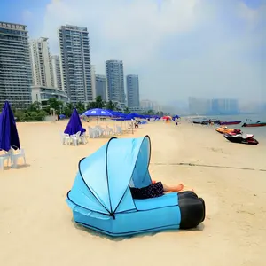 مخصصة في الهواء الطلق للماء واقية من الأشعة فوق البنفسجية ظلة مزدوجة أريكة قابلة للنفخ صالة الشاطئ كرسي