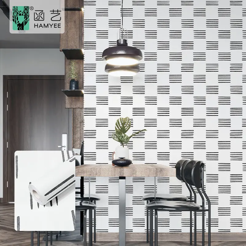 High quality original design peel and stick thick wallpaper for home decoration
