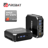 Firebat A6 Mini PC AMD Ryzen 7 7735HS Mini PC de jeu Windows 11 Mini ordinateur de bureau de haute qualité 16 Go + 512 Go Livraison gratuite aux États-Unis Mini PC