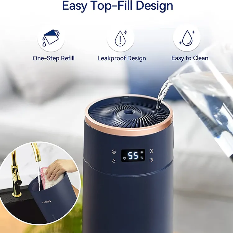 2024 Trending APP 8L Floor Standing Anion Vertical Cool Mist Humidificador Wifi Large capacity Home Ultrasonic Air Humidifiers