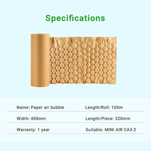 Acolchado de Burbujas de Aire MINI AIR |   Envoltura de Papel Inflable 100% Biodegradable y Reciclable para Relleno de Vacíos en Embalajes de Envío - Product Image 4
