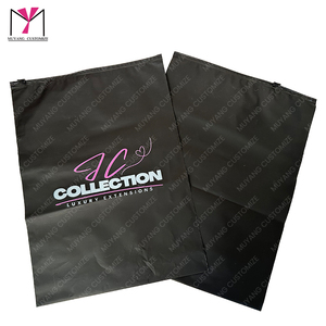 Bolsa de plástico negra personalizada con cierre, en oferta. - Product Image 3