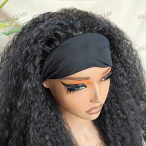 KEMY HAIR Wholesale Afro Kinky Curly <strong>Wigs</strong> High Quality <strong>Cheap</strong> Bouncy Spring Synthetic Machine Made Headband <strong>Wigs</strong> for Black Women - Product Image 5