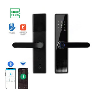 Doorplus Keyless Smart <strong>Lock</strong> <strong>with</strong> Wifi Fingerprint Access for Aluminum Steel <strong>Security</strong> Digital Door Handle <strong>Lock</strong> - Product Image 1