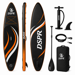 Planche de SUP gonflable ODM 320 cm durable tout usage en PVC double couche pour hommes et femmes avec configuration à trois ailerons pour les excursions sur eau calme - Product Image 1