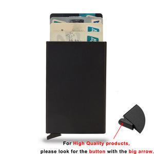 Porta Carte di Credito RFID in Metallo Sottile e Slim, <span class=keywords><strong>Portafoglio</strong></span> Smart per Uomo e <span class=keywords><strong>Donna</strong></span> in Alluminio con Custodia a Comparsa, Borsellino Minimalista Piccolo, <span class=keywords><strong>Mini</strong></span> Portafogli da Uomo - Product Image 3