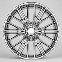Nouvelle jante en alliage d'aluminium forgé à 20 rayons en Y, finition miroir chromé, logo personnalisé, 18-22 pouces, 5x114.3