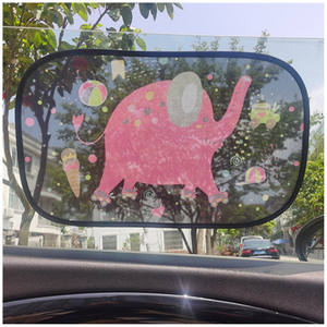 2pcs pare-soleil de voiture pour bébé Static Cling Side Window shield Blocking sunlight Keep cool - Product Image 4