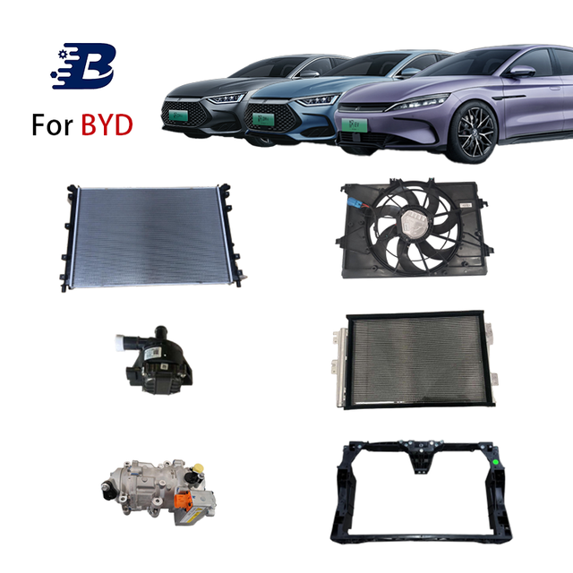 Original New BYD Qin PLUS EV Accessories Cooling System Parts Motor Radiator Electric Water Pump Condenser Compressor Assembly