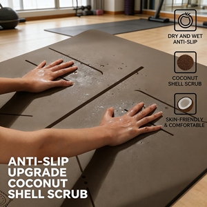 Tapis de yoga PU013 183cm antidérapant insonorisant épaissi absorbant les chocs 4,5mm d'épaisseur pour usage domestique et sportif avec logo - Product Image 1