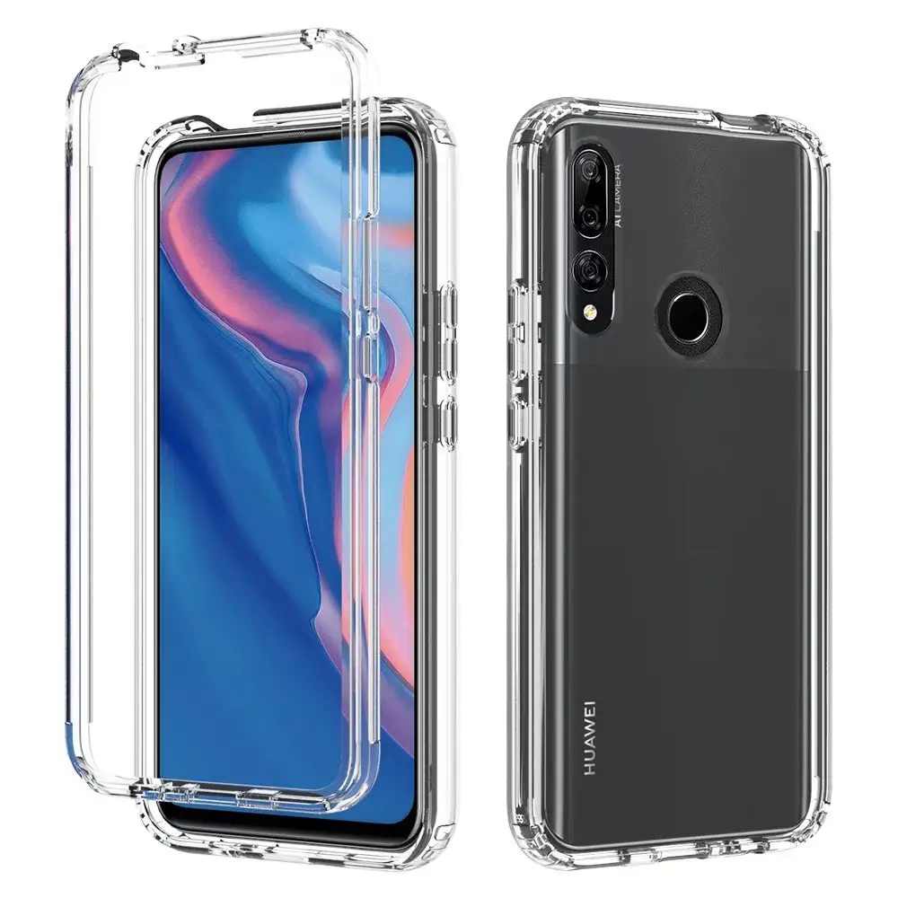 Transparent 2 IN 1 TPU+PC Protection Shockproof Phone Case For Huawei Y9 Prime 2019