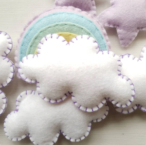 2023ผ้าสักหลาดสำหรับโทรศัพท์มือถืออุปกรณ์ตกแต่งห้องเด็กระบบคลาวด์ - Product Image 1