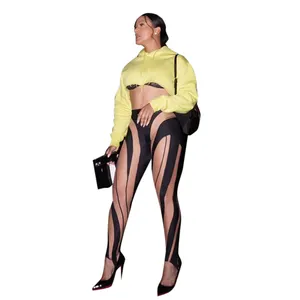 Pantalon serré pour femmes, legging moulant, Street, taille moyenne, moulant, nouvelle collection 2020