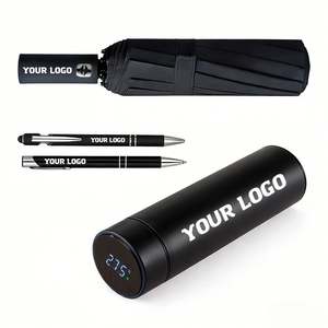 Parapluie pliable personnalisé pour cadeau d'entreprise, parapluie imperméable léger pour les voyages avec logo - Product Image 1