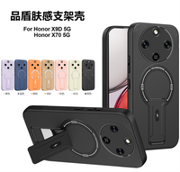 Coques de téléphone de luxe magnétiques avec support et protection précise des emplacements pour Honor X5C+ X9D 400 Smart Pura 80 Pro+ Play 10A Smoke Cover