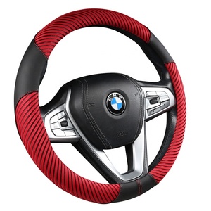 Housses de <span class=keywords><strong>volant</strong></span> de voiture en cuir PVC PU, accessoires automobiles, housses de <span class=keywords><strong>volant</strong></span> - Product Image 3