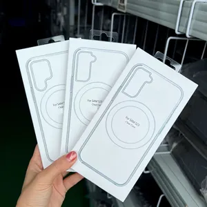 Rõ ràng minh bạch chống sốc Acrylic trường hợp điện thoại mềm TPU bumper với điện thoại từ bìa cho Samsung Galaxy S24 S23 S22