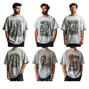 TKAN611 personalizado 250gsm 100% algodón Streetwear camisetas de gran tamaño para venta al por mayor verano impresión en blanco Camiseta Hombre - Product Image 1