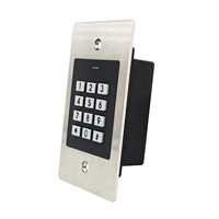 Clavier d'entrée de porte étanche pour la maison et le bureau Clavier de contrôle d'accès encastré Lecteur RFID 125KHz avec Wiegand