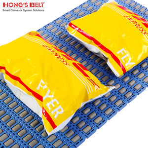Cinta transportadora de plástico modular con parte superior de rodillo HONGSBELT para transportador de clasificación logística - Product Image 6