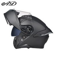 Casque de moto personnalisé en gros avec Bluetooth, visière double, certifié DOT, doublure en coton, casques de motocross