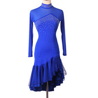 Robe de danse latine sans dos 2026 pour femme adulte, tenue de compétition et de spectacle, costume de scène pour Jive, Rumba, Cha-Cha