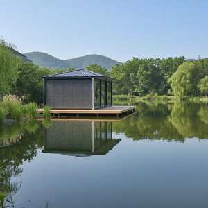 Casa Container con <span class=keywords><strong>Vista</strong></span> sul <span class=keywords><strong>Lago</strong></span> Baijing |   Piccola Casa Temporanea per Ufficio - Casa Modulare Compatta, Ideale per Ufficio sul <span class=keywords><strong>Lago</strong></span> e Relax - Product Image 2