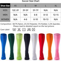 Logo personnalisé Conception anatomique Chaussettes de compression pour les jeunes enfants adultes Multi-Sport Softball Soccer pour le sport