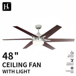 Ventilador de Techo de Bajo Consumo de 52 Pulgadas, Directo de Fábrica, Económico, Decorativo, de Perfil Bajo, con Lámpara Eléctrica - Product Image 4