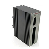 Module Ethernet industriel 1 fibre 4 électro, boîtier en aluminium, montage sur rail, pour communication ferroviaire