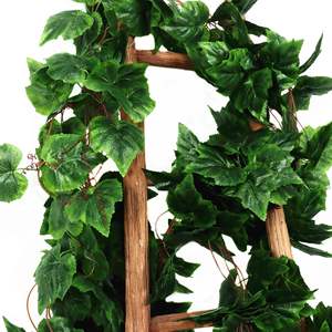 Venta al por mayor al aire libre 5 piezas artificiales 26 piezas hoja <span class=keywords><strong>de</strong></span> <span class=keywords><strong>uva</strong></span> ratán nueva colección al aire libre colgando plantas artificiales <span class=keywords><strong>de</strong></span> hoja perenne - Product Image 3