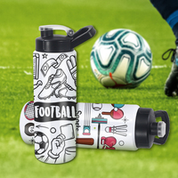 Entrepôt aux États-Unis ébauches de sublimation 26oz en acier inoxydable gobelet de sport bouteille d'eau couvercle verrouillé avec couvercle à visser