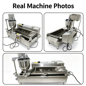 Máquina para Hacer Donuts Mochi, Máquina Automática para Formar y Freír Donuts, Moldes Reemplazables para Producción <span class=keywords><strong>de</strong></span> Pastelería - Product Image 6