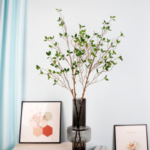 Branches artificielles de ficus, fleurs séchées en plastique, décoration de mariage et de maison, haute simulation, format cylindrique - Product Image 2