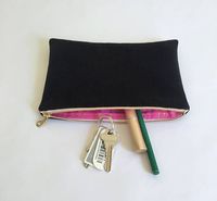 Benutzer definierte Wildleder Samt Geschenk Samt Reiß verschluss tasche Schmuck paket Samt Aufbewahrung tasche mit Reiß verschluss