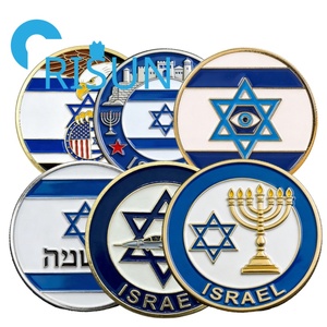 <span class=keywords><strong>Moneda</strong></span> de Desafío Personalizada de la Embajada de EE. UU. en Jerusalén, <span class=keywords><strong>Israel</strong></span>, con Estrella de David, Protección Judía, Bendición, Artesanía Metálica 3D, Venta al por Mayor - Product Image 1