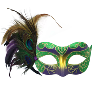 Masque de carnaval doré en poudre pour adulte, demi-visage, style princesse de Venise, pour fête costumée