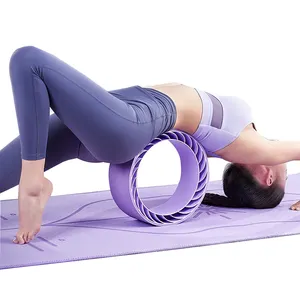 Yoga Exercise Bodybuilding Gym Workout Fitness Column Abs Stretching Back Yoga Wheels Roller For Back Pain