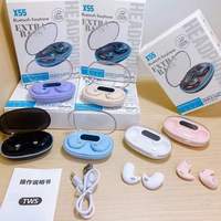 Écouteurs sans fil invisibles 2026 pas chers, Bluetooth 5.3, mains libres, stéréo 9D, pour sport et gaming, intra-auriculaires, modèle x55, oreillettes de sommeil