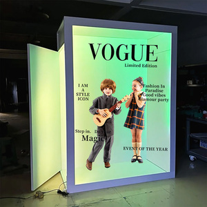 Cabina de Fotos Personalizable de Alta Calidad con Iluminación LED RGB Vogue 2025, Fondos para Smartphones, iPad y Cámaras - Product Image 4