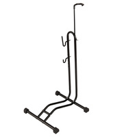 Support de stationnement et de présentation de vélos en acier au carbone en forme de L vertical trois-en-un réglable, capacité de charge de 25 kg, noir, détachable