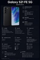 Teléfono Inteligente Android con Pantalla Táctil Original Desbloqueado de Fábrica para S21 FE 5G G990U, Barato, 128 GB, 6 GB de RAM, AMOLED HD, Francés/Español