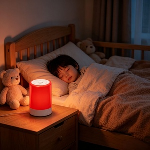 5v Dimmable Rechargeable Timable Red Night Warm Sleep Light LED Lamps for Good Sleep - Product Image 1