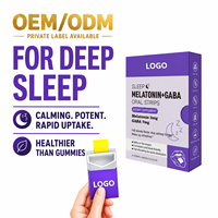 OEM ODM Label Pribadi 3mg Melatonin Oral Dissolve Thin Film Suplemen Pendukung Tidur Diet Berbentuk Strip Oral untuk Dewasa Bebas Gluten
