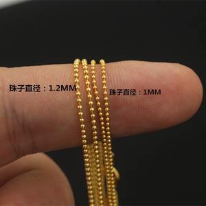 Collana a Catena di Sfere da 1,2mm 1,5mm in Oro Filled 14K per Donna, Gioielli di Moda a Colore Duraturo dalla Fabbrica JINAO - Product Image 2