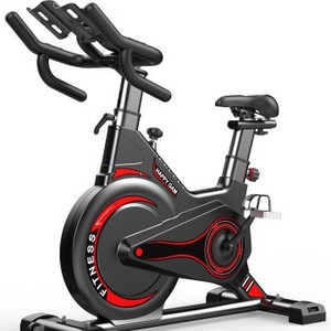 Bicicleta de Ejercicio Magnética Happy Gain, Bicicleta Fija Vertical para Interiores, Resistencia Ajustable, Color Negro y Amarillo - Product Image 4