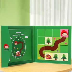 Wenzhang jouets éducatifs unisexes <span class=keywords><strong>petit</strong></span> <span class=keywords><strong>chaperon</strong></span> <span class=keywords><strong>rouge</strong></span> <span class=keywords><strong>et</strong></span> gros <span class=keywords><strong>loup</strong></span> gris jouets de puzzle - Product Image 3