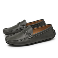 Mocassins en cuir de vachette faits à la main, taille 38-44, à enfiler, pour hommes