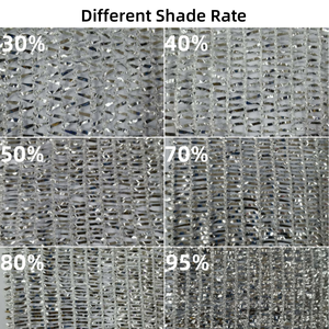Malla de aluminio plateada con 85% de sombreado para cubrir plantas de jardín, coches y perreras - Product Image 3